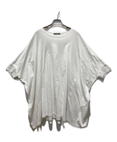 mizuiro-ind（ミズイロインド）mizuiro-ind (ミズイロインド) ボートネックワイドシルエットコクーンTシャツ ホワイト サイズ:-の古着・服飾アイテム