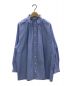 Traditional Weatherwear（トラディショナルウェザーウェア）の古着「GATHRED CHIN COLLAR TUNIC SHIRT」｜ブルー