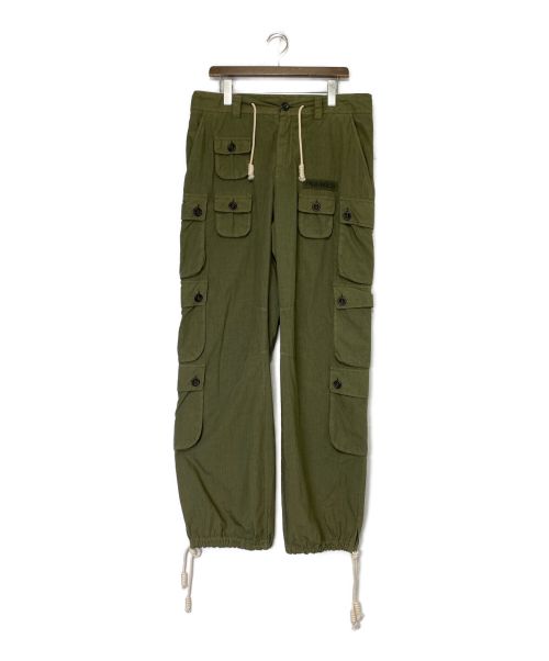 Palm Angels（パーム エンジェルス）Palm Angels (パームエンジェルス) Full Pockets Cargo Trousers オリーブ サイズ:Lの古着・服飾アイテム