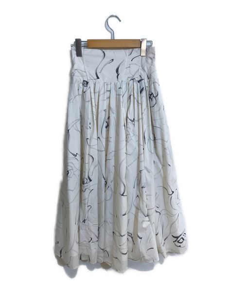 CELFORD（セルフォード）CELFORD (セルフォード) フレアタフタスカート アイボリー サイズ:Sの古着・服飾アイテム