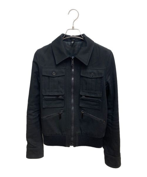 DIOR HOMME（ディオール オム）DIOR HOMME (ディオール オム) ミリタリージャケット ブラック サイズ:44の古着・服飾アイテム