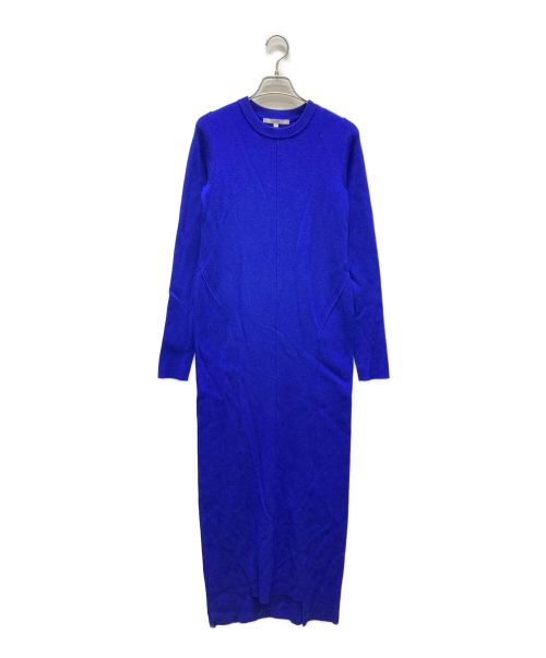 UN3D.（アンスリード）UN3D. (アンスリード) ベーシックニットワンピース ブルー サイズ:36の古着・服飾アイテム