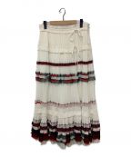 3.1 phillip lim（スリーワンフィリップリム）の古着「Pleated Wrap Skirt」｜オフホワイト