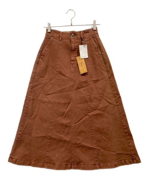 YANUK（ヤヌーク）YANUK (ヤヌーク) センターシームスカート ブラウン サイズ:S 未使用品の古着・服飾アイテム