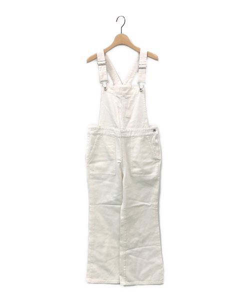 CADUNE（カデュネ）CADUNE (カデュネ) デニムオーバーオール ホワイト サイズ:36 未使用品の古着・服飾アイテム