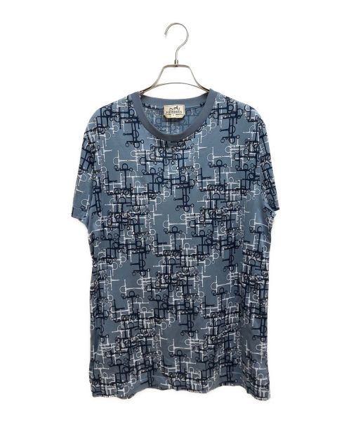 HERMES（エルメス）HERMES (エルメス) ホースビットTシャツ ブルー サイズ:Mの古着・服飾アイテム