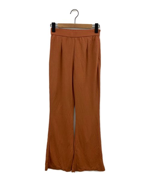 CLANE（クラネ）CLANE (クラネ) SOFT JERSEY FLARE PANTS オレンジ サイズ:1の古着・服飾アイテム