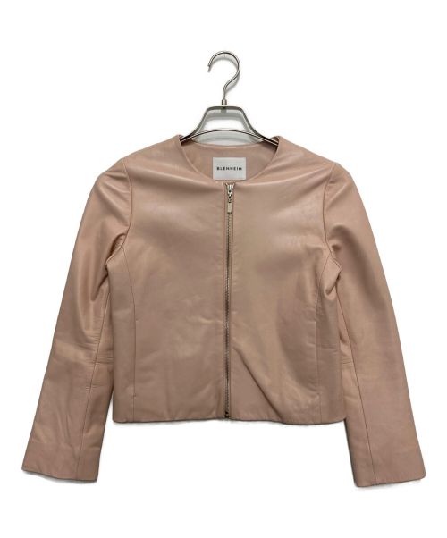 BLENHEIM（ブレンヘイム）BLENHEIM (ブレンヘイム) Leather jacket ピンク サイズ:XSの古着・服飾アイテム