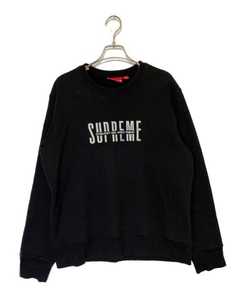 SUPREME（シュプリーム）SUPREME (シュプリーム) World Famous Crewneck ブラック サイズ:Sの古着・服飾アイテム