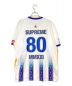 SUPREME (シュプリーム) Arabic Logo Soccer Jersey ホワイト×ブルー サイズ:L：9800円