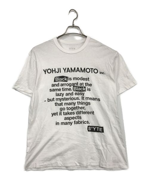 s'yte（サイト）s'yte (サイト) Message T-Shirt ホワイト サイズ:SIZE　3の古着・服飾アイテム