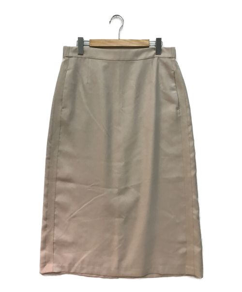 icB（アイシービー）icB (アイシービー) FluidBackSatinスカート ベージュ サイズ:46 未使用品の古着・服飾アイテム