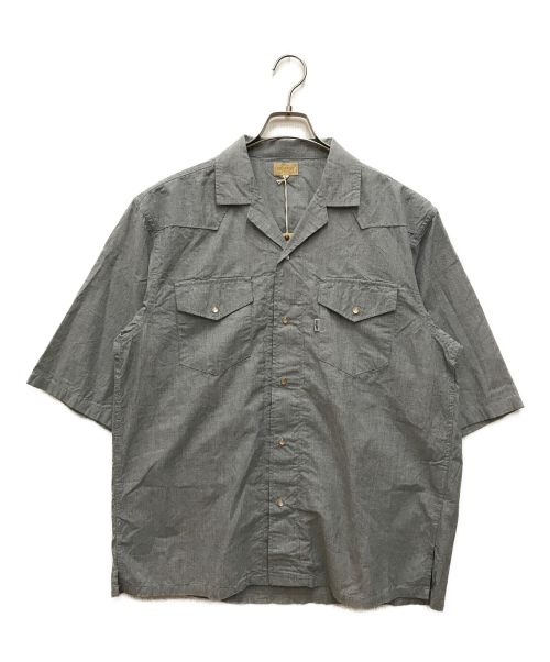 GOWEST（ゴーウェスト）GOWEST (ゴーウエスト) オープンカラーシャツ　半袖シャツ グレー サイズ:SIZE 2の古着・服飾アイテム