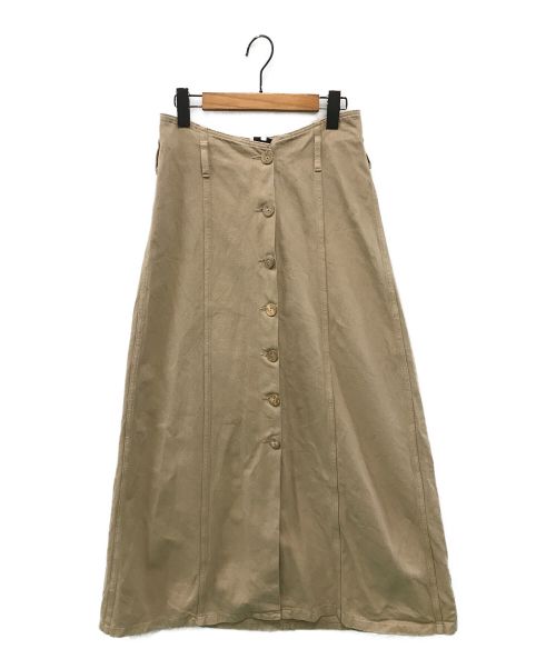 nanushka（ナヌーシュカ）nanushka (ナヌーシュカ) デニムフロントボタンロングスカート ベージュ サイズ:Sの古着・服飾アイテム