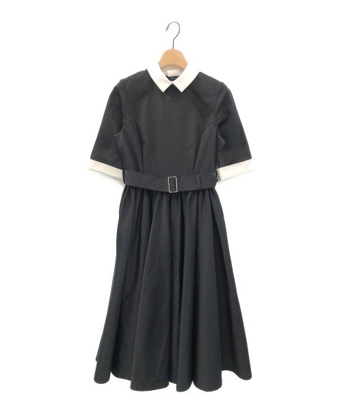 foufou（フーフー）foufou (フーフー) THE DRESS #22 バイカラーワンピース ブラックの古着・服飾アイテム
