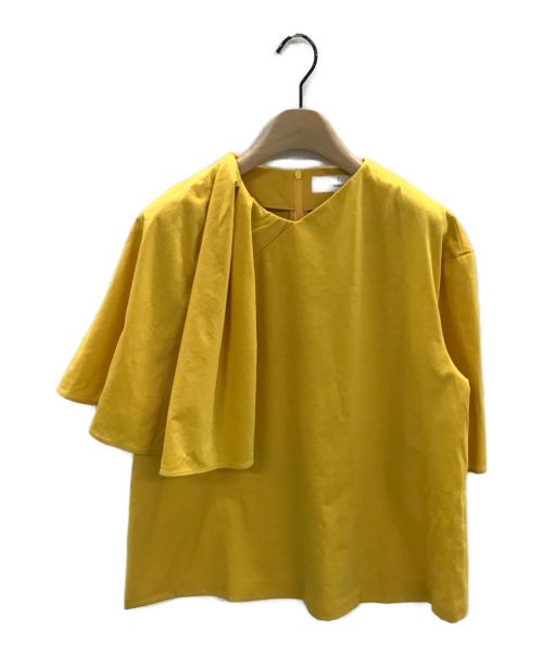 AKIRA NAKA（アキラナカ）AKIRA NAKA (アキラナカ) アシンメトリードレープTシャツ イエロー サイズ:1の古着・服飾アイテム