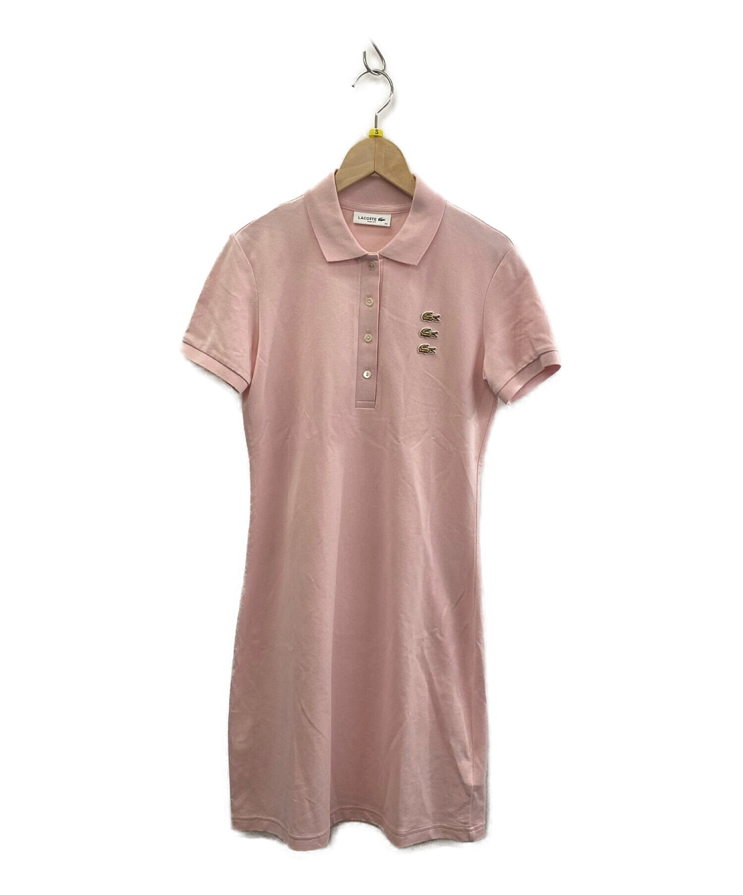 中古 古着通販 Lacoste ラコステ ポロシャツワンピース ピンク サイズ 34 ブランド 古着通販 トレファク公式 Trefac Fashion