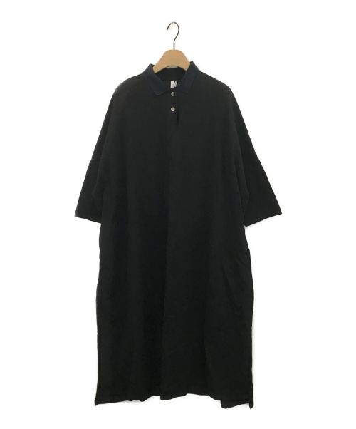 TUTIE（ツチエ）TUTIE (ツチエ) ポロシャツワンピース ブラック サイズ:-の古着・服飾アイテム