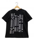 BLACK COMME des GARCONS（）の古着「安全ピンデザインTシャツ」｜ブラック