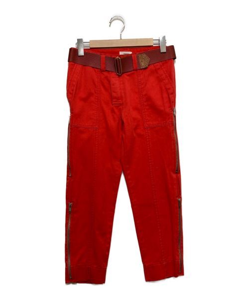 UNDERCOVER（アンダーカバー）UNDERCOVER (アンダーカバー) 11AWボンテージパンツ レッド サイズ:SIZE1の古着・服飾アイテム