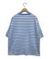 Marimekko Kioski (マリメッコキオスキ) ボーダーTシャツ ブルー サイズ:L 未使用品：7800円