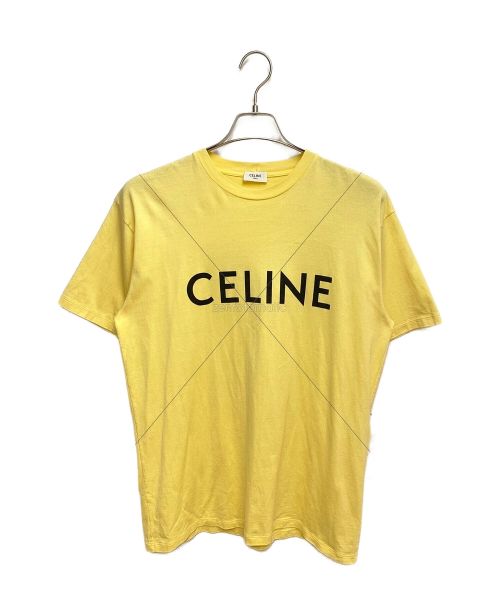 CELINE（セリーヌ）CELINE (セリーヌ) ルーズロゴTシャツ イエロー サイズ:Sの古着・服飾アイテム