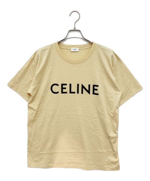 CELINE（セリーヌ）CELINE (セリーヌ) ルーズ Tシャツ / コットンジャージー ジョーヌパール×ブラック サイズ:Sの古着・服飾アイテム