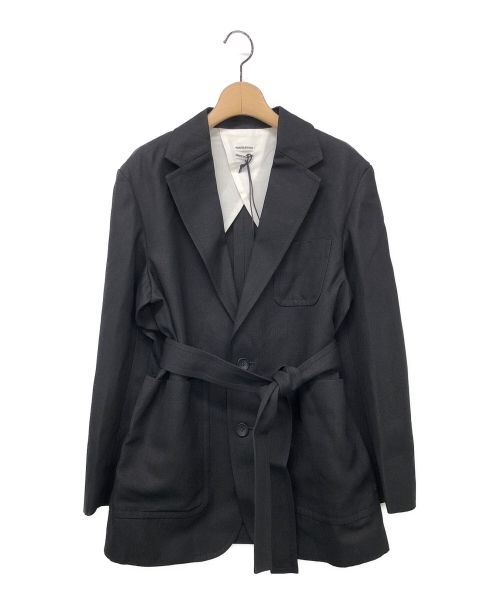 POSTELEGANT（ポステレガント）POSTELEGANT (ポステレガント) WASHI PAPER JACKET ブラック サイズ:36 S 未使用品の古着・服飾アイテム