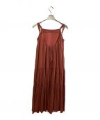 KAIEKAカイエカ）の古着「Tiered Camisole Dress」｜ブラウン