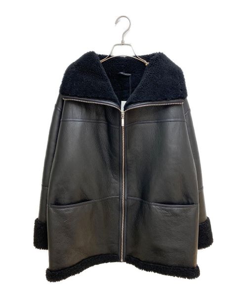 toteme（トーテム）toteme (トーテム) Signature Oversized Shearling Jacket ブラック サイズ:XXS 未使用品の古着・服飾アイテム