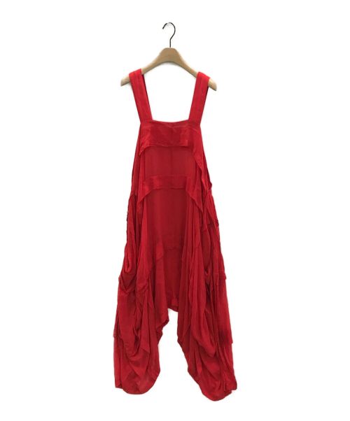 LIMI feu（リミフゥ）LIMI feu (リミフゥ) TUCK DRESS レッド サイズ:Sの古着・服飾アイテム