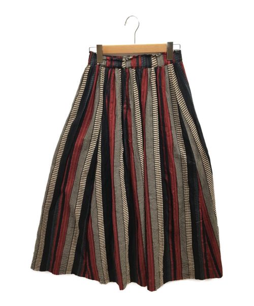 UHURU（ウフル）UHURU (ウフル) プリントバリエーションスカート レッド サイズ:Ｍの古着・服飾アイテム