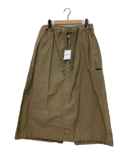 45R（フォーティーファイブアール）45R (フォーティーファイブアール) おこめサテンのオンザビーチスカート オリーブ サイズ:00の古着・服飾アイテム