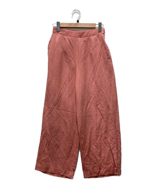 BALLSEY（ボールジィ）BALLSEY (ボールジィ) セルロースリネン セミワイドパンツ ピンク サイズ:36の古着・服飾アイテム