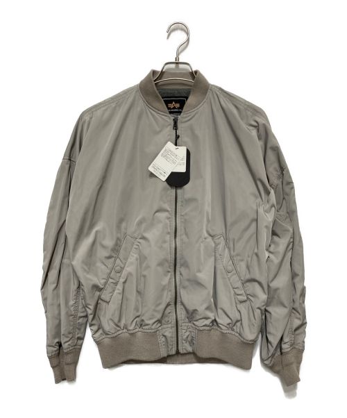 ALPHA（アルファ）ALPHA (アルファ) MA-1ジャケット グレー サイズ:Ⅿの古着・服飾アイテム