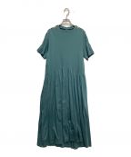 LE CIEL BLEUルシェルブルー）の古着「Pearl Detail Jersey Dress」｜グリーン