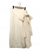 ichi Antiquite’sイチ アンティークス）の古着「リネンスカート」｜アイボリー