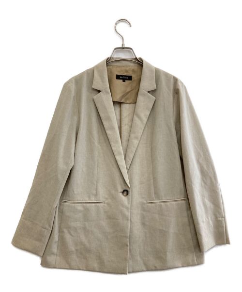 ReFLEcT（リフレクト）ReFLEcT (リフレクト) リネンライクジャケット ベージュ サイズ:9の古着・服飾アイテム