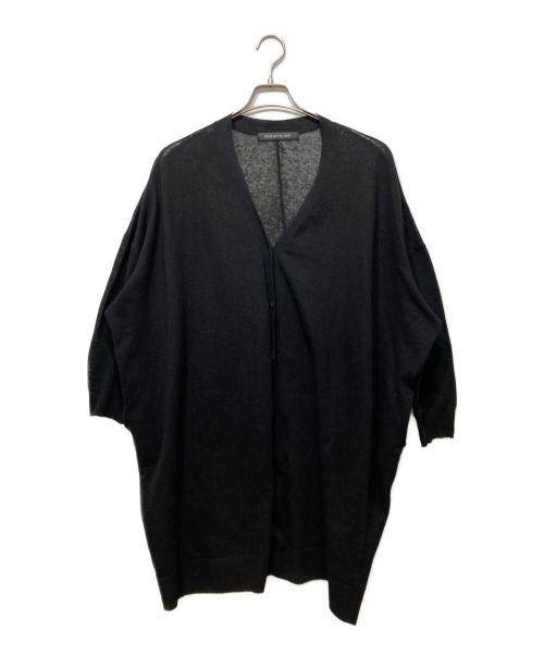 mizuiro-ind（ミズイロインド）mizuiro-ind (ミズイロインド) Vネックワイドロングカーディガン ブラック サイズ:FREEの古着・服飾アイテム