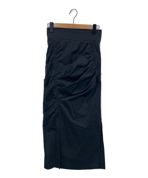 FRAY ID（フレイ アイディー）FRAY ID (フレイアイディー) Tack Drape Skirt ネイビー サイズ:1の古着・服飾アイテム