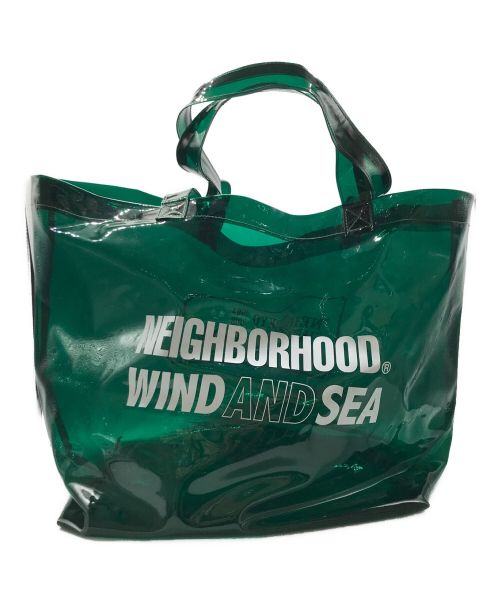 NEIGHBORHOOD（ネイバーフッド）NEIGHBORHOOD (ネイバーフッド) WIND AND SEA (ウィンダンシー) NHWDS / P-BEACH BAG グリーンの古着・服飾アイテム