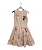 Kate Spadeケイトスペード）の古着「Cherie Floral Embroidered Dress」｜ピンク