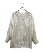 TOMORROW LANDトゥモローランド）の古着「シルクコットンバックギャザーシャツ」｜ホワイト