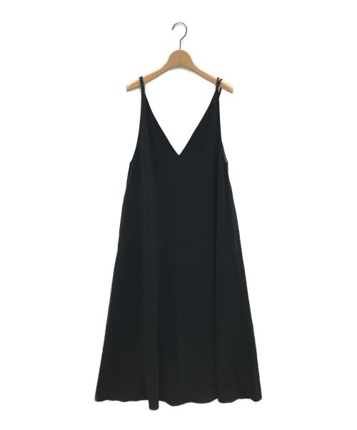 NEWANS（ニュアンス）newans (ニュアンス) ジョーゼットキャミソールドレス ブラック サイズ:1の古着・服飾アイテム