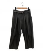 stein）の古着「Double Waist Wide Trousers」｜グレー