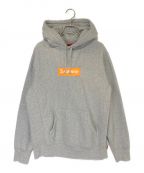 SUPREMEシュプリーム）の古着「Box Logo Hooded Sweatshirt」｜オレンジ×グレー