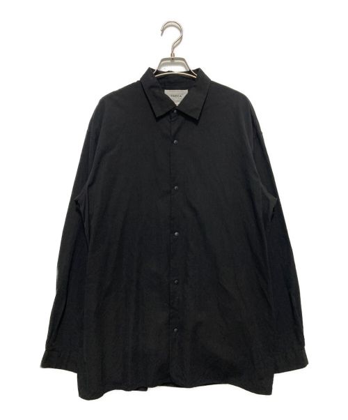 YAECA（ヤエカ）YAECA (ヤエカ) COMFORT SHIRT WIDE SQUARE ブラック サイズ:Mの古着・服飾アイテム