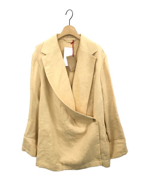 NEHERA（ネヘラ）NEHERA (ネヘラ) カシュクールジャケット ライトベージュ サイズ:36 未使用品の古着・服飾アイテム