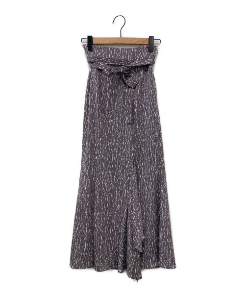 Snidel（スナイデル）Snidel (スナイデル) バリエプリントスカート ダークグレー サイズ:1 未使用品の古着・服飾アイテム