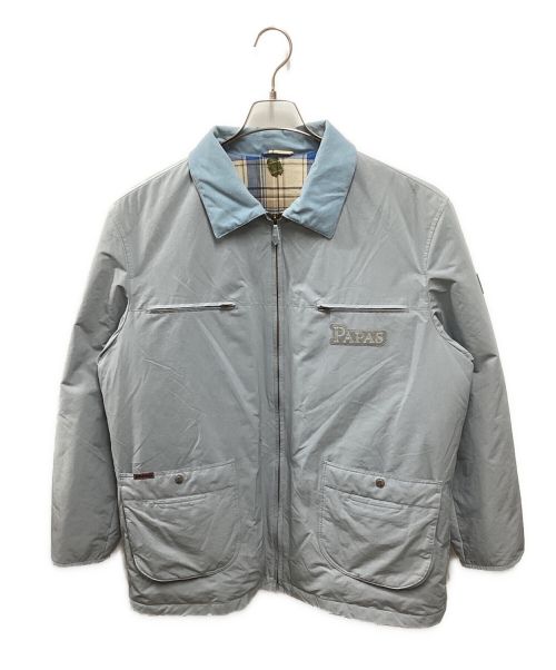 PAPAS（パパス）PAPAS (パパス) ダウンジャケット ライトブルー サイズ:Lの古着・服飾アイテム